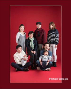 家族写真　あったかい冬　スタジオ　新潟市　ファミリー写真館