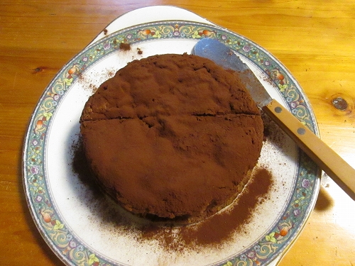 チョコチーズケーキスフレ