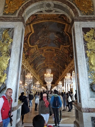 ヴェルサイユ宮殿 鏡の回廊①