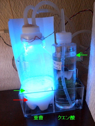 CO2発生装置の薬液タンク
