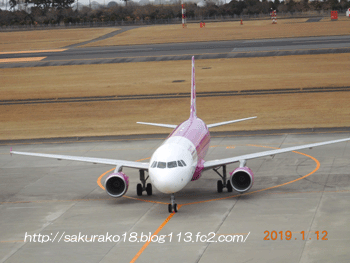 2019-1-12仙台空港飛行機1