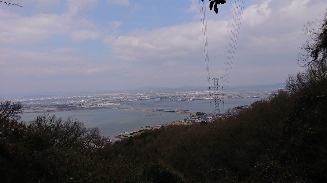 怒塚山登山中の景色