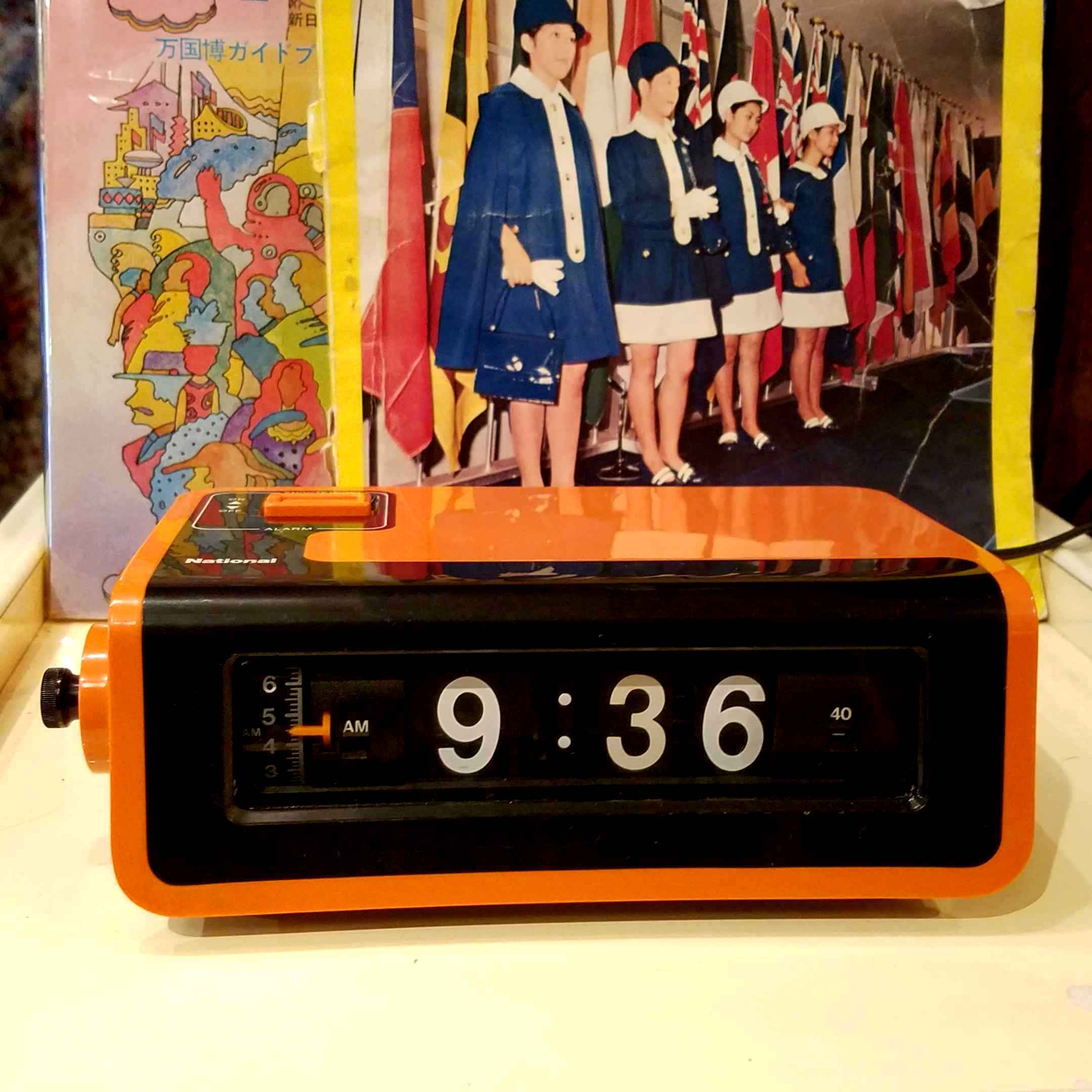 レトロなドラム式置時計・ナショナル「ヤングスヤスヤ」 - [Sold Out