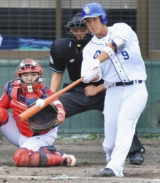 石川 駿選手の3ラン本塁打